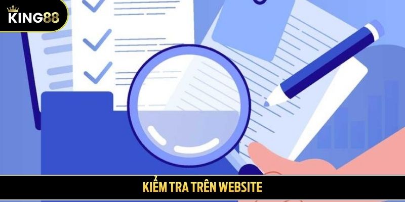 Kiểm tra trên website